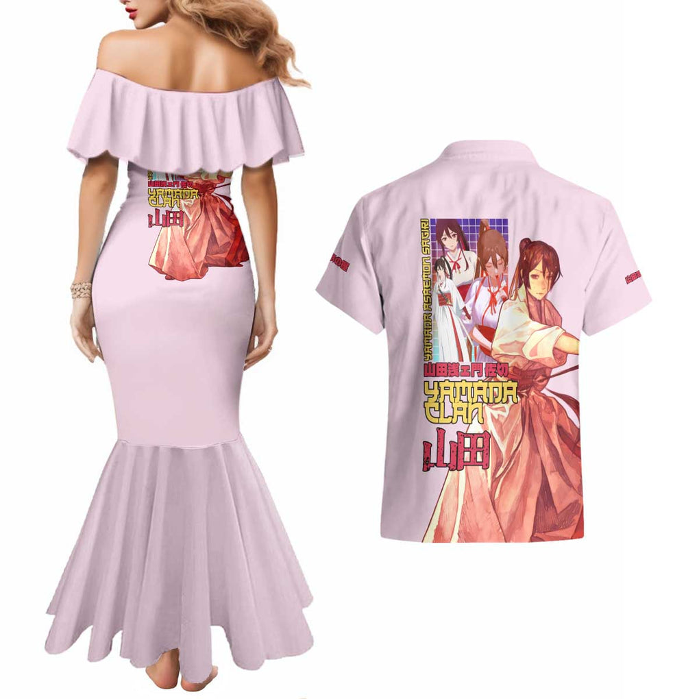 Yamada Asaemon Sagiri Hell’s Paradise Couples Matching Mermaid Dress and Hawaiian Shirt Japan Anime Style