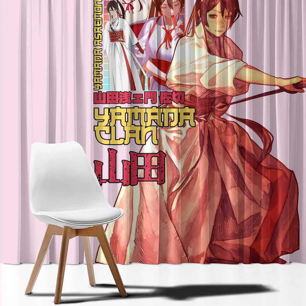 Yamada Asaemon Sagiri Hell’s Paradise Window Curtain Japan Anime Style
