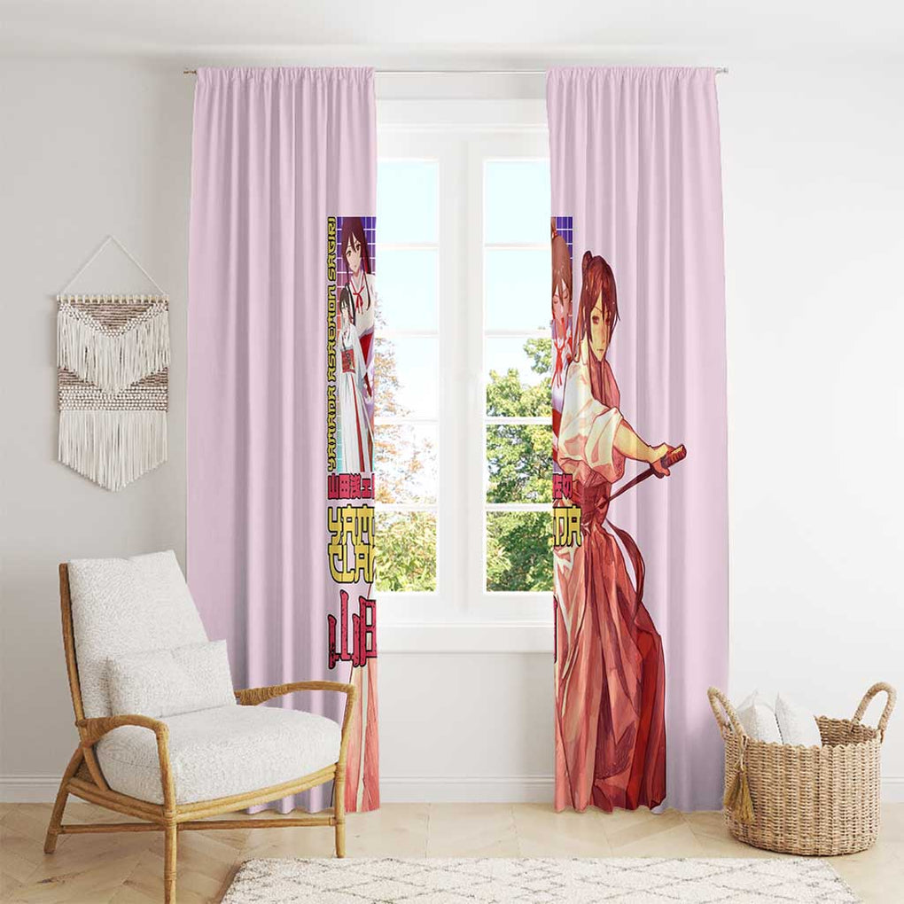Yamada Asaemon Sagiri Hell’s Paradise Window Curtain Japan Anime Style