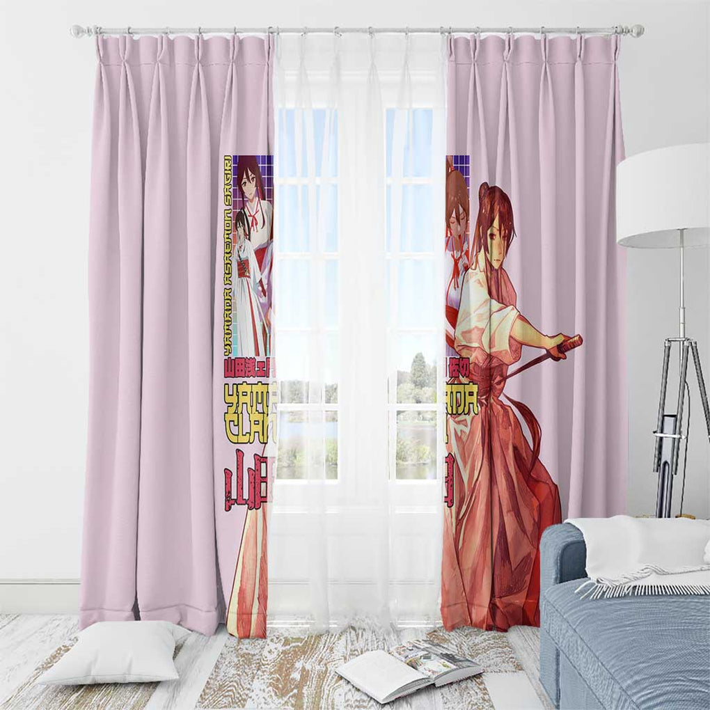 Yamada Asaemon Sagiri Hell’s Paradise Window Curtain Japan Anime Style