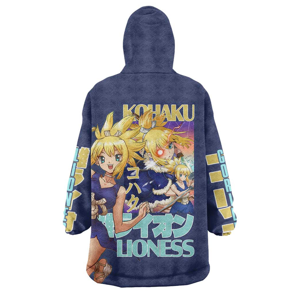 Kohaku Dr. Stone Wearable Blanket Hoodie Japan Anime Style