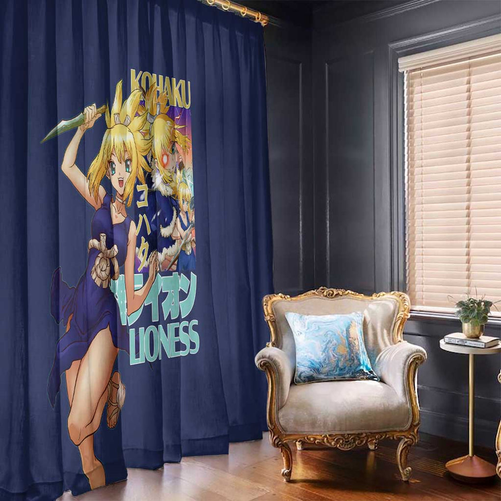 Kohaku Dr. Stone Window Curtain Japan Anime Style
