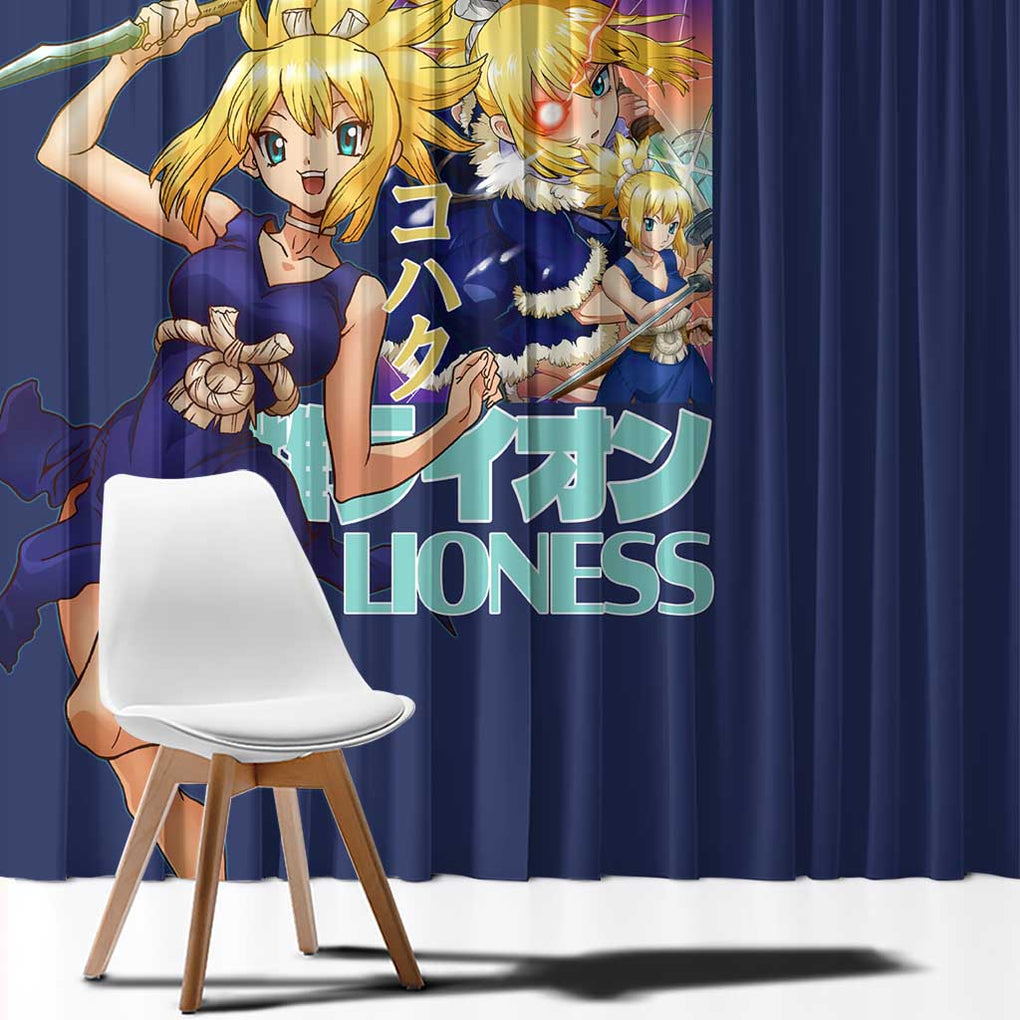 Kohaku Dr. Stone Window Curtain Japan Anime Style