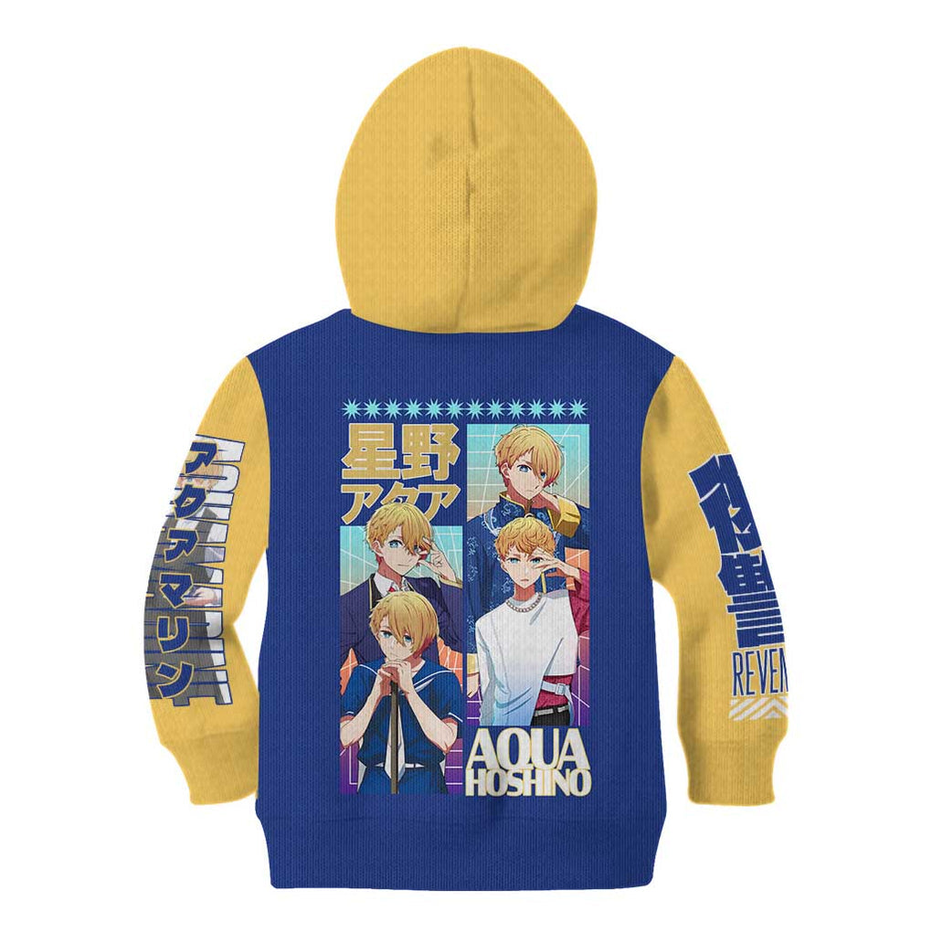 Aqua Hoshino Oshi no Ko Kid Hoodie Japan Anime Style