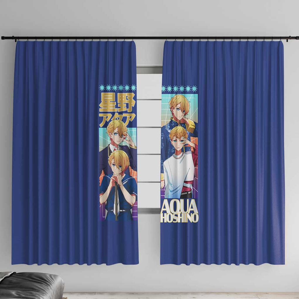 Aqua Hoshino Oshi no Ko Window Curtain Japan Anime Style