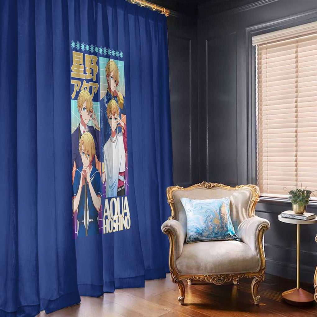 Aqua Hoshino Oshi no Ko Window Curtain Japan Anime Style