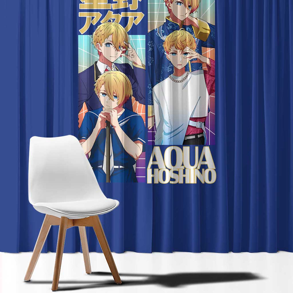 Aqua Hoshino Oshi no Ko Window Curtain Japan Anime Style