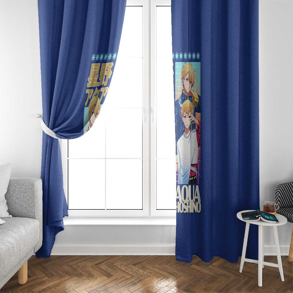 Aqua Hoshino Oshi no Ko Window Curtain Japan Anime Style