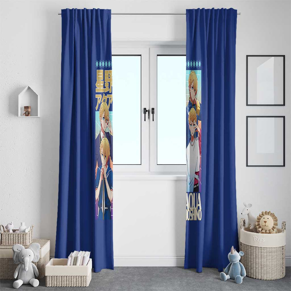 Aqua Hoshino Oshi no Ko Window Curtain Japan Anime Style