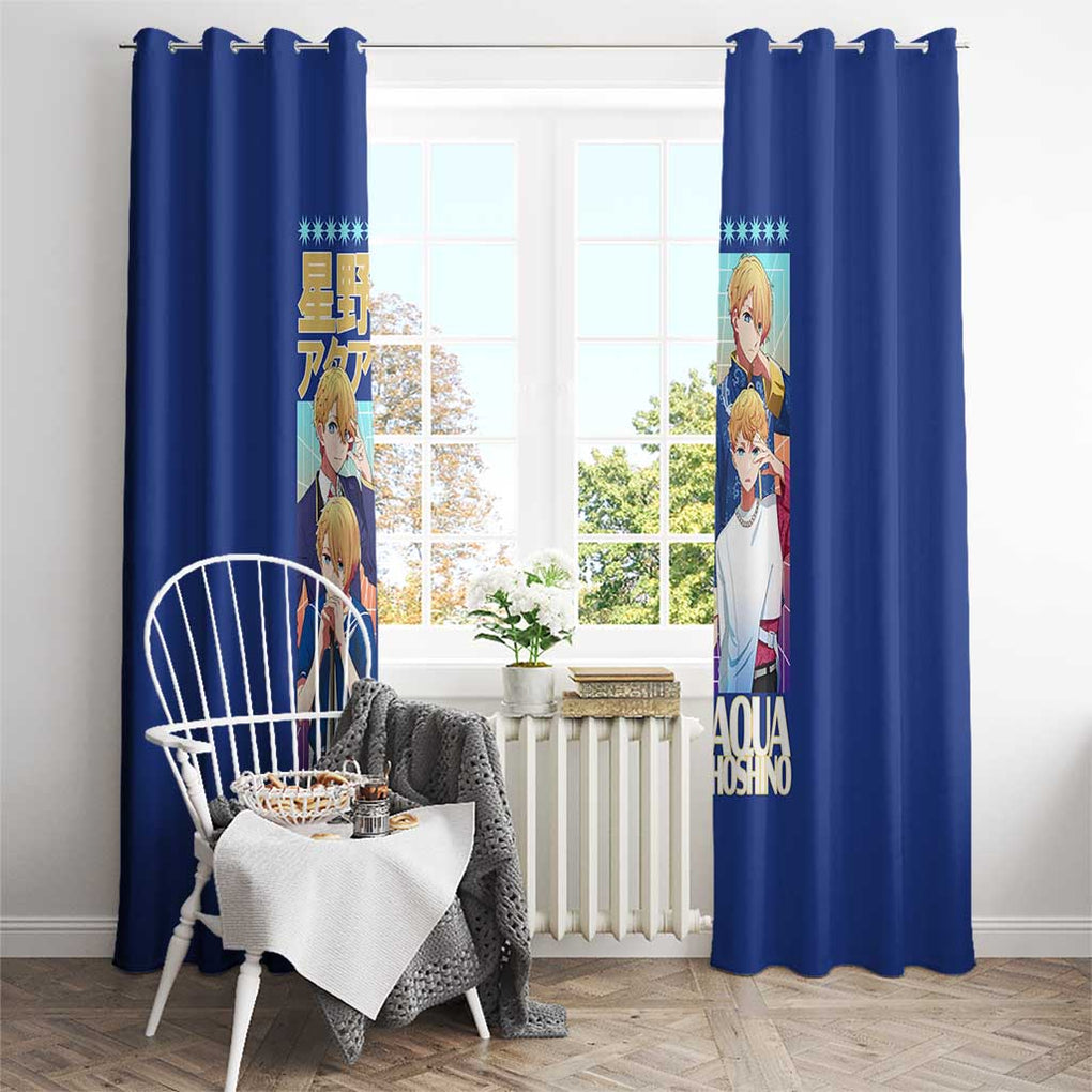 Aqua Hoshino Oshi no Ko Window Curtain Japan Anime Style