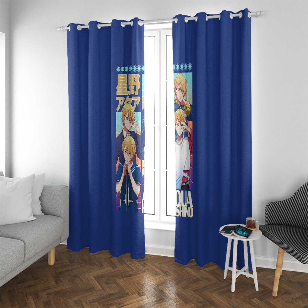 Aqua Hoshino Oshi no Ko Window Curtain Japan Anime Style