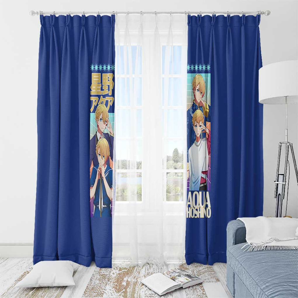 Aqua Hoshino Oshi no Ko Window Curtain Japan Anime Style