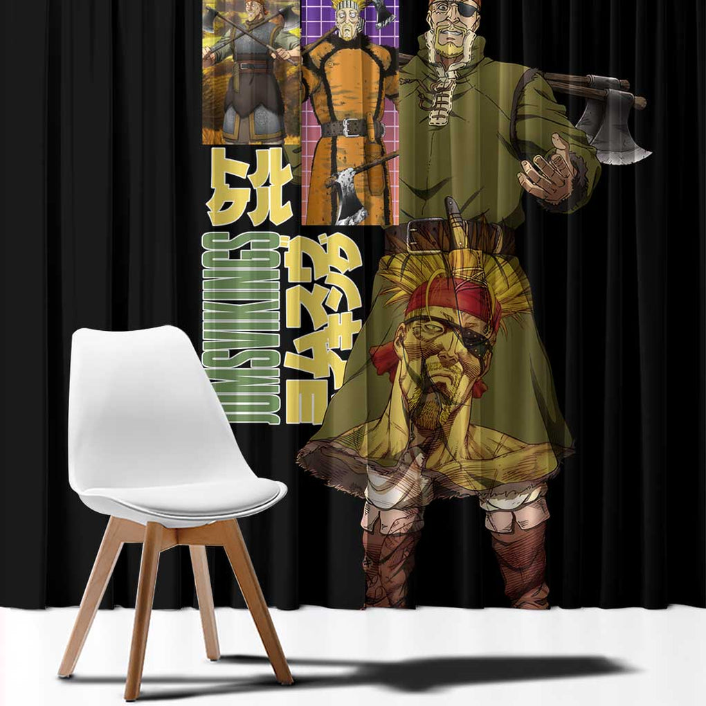 Thorkell Vinland Saga Window Curtain Japan Anime Style