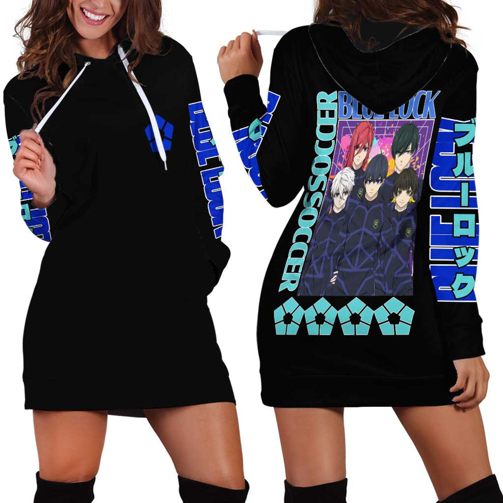 Blue Lock Hoodie Dress Japan Anime Style