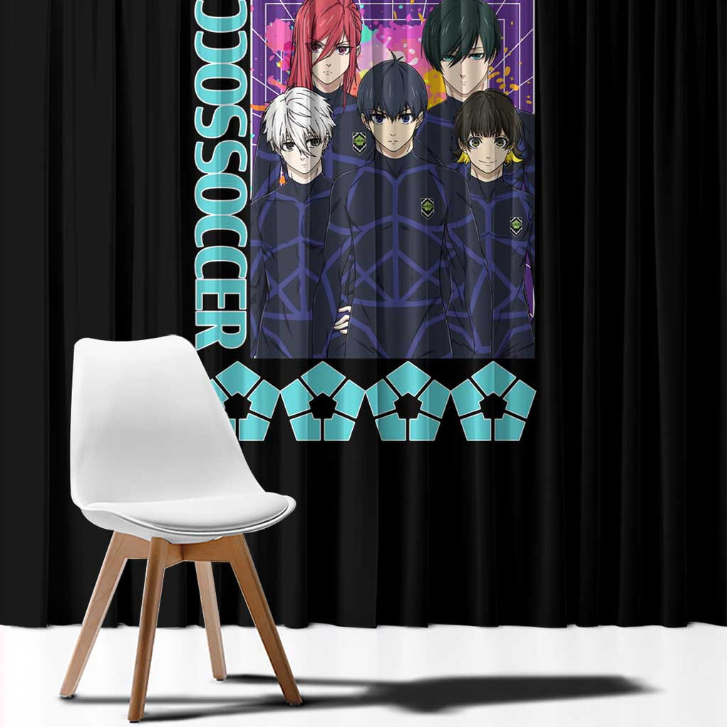 Blue Lock Window Curtain Japan Anime Style