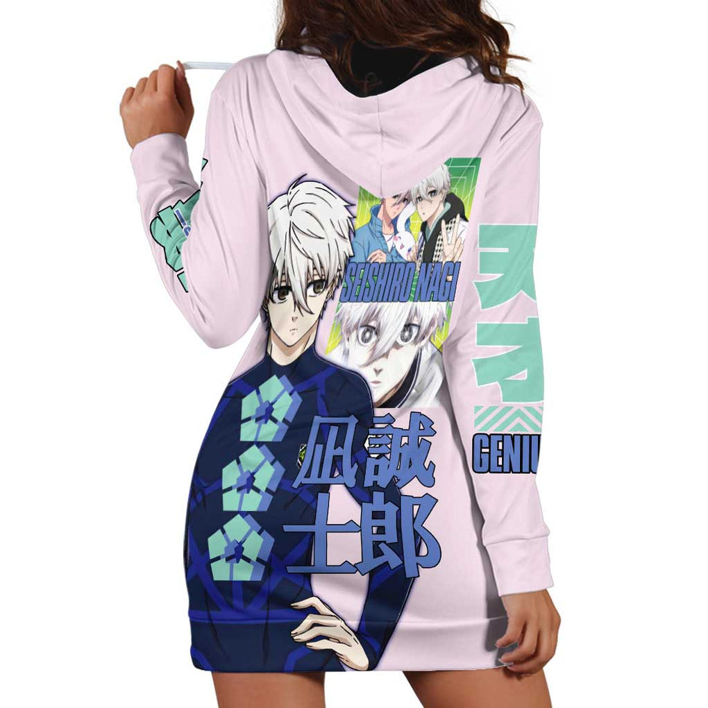 Seishiro Nagi Blue Lock Hoodie Dress Japan Anime Style