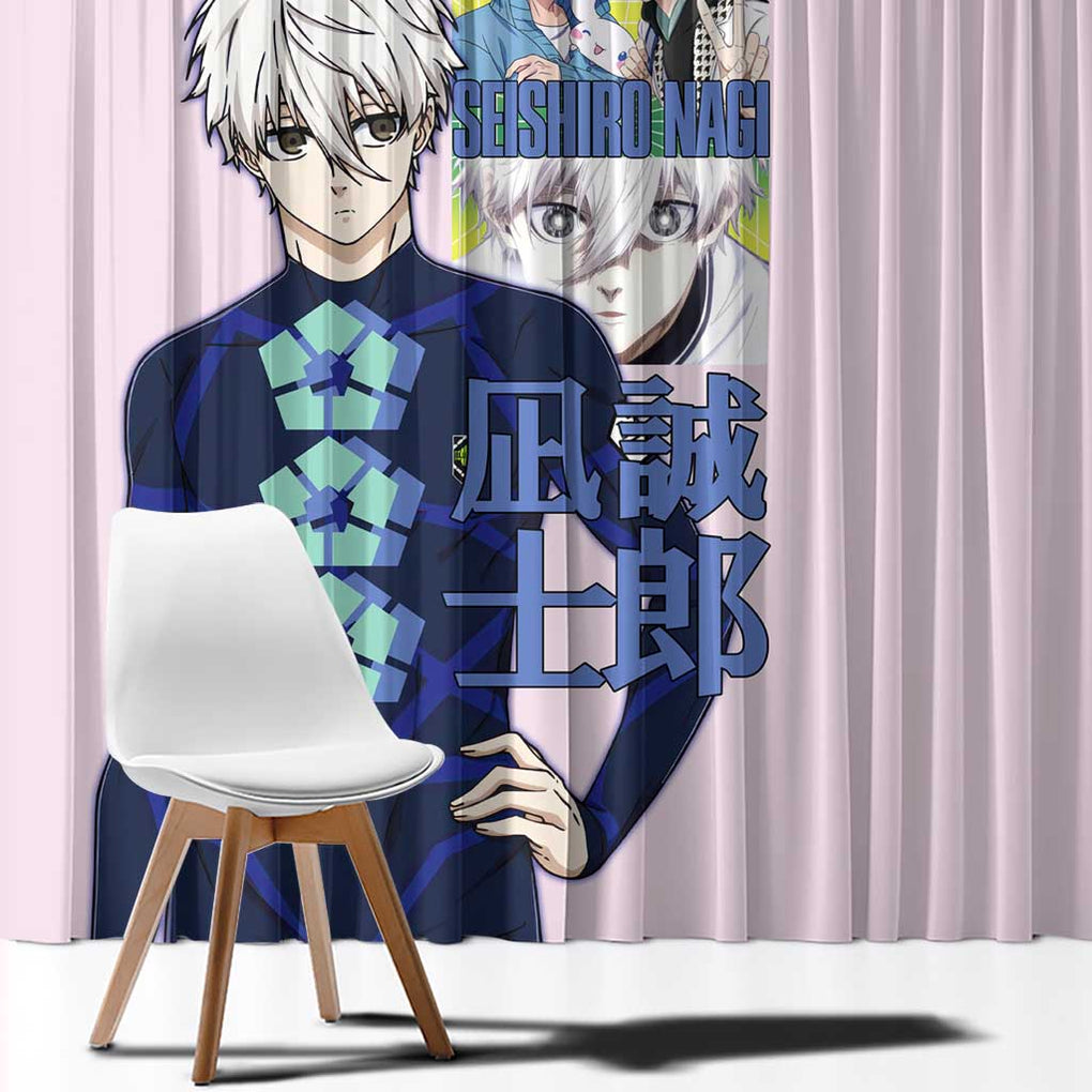 Seishiro Nagi Blue Lock Window Curtain Japan Anime Style