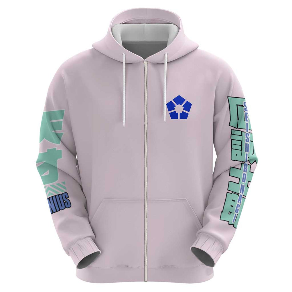 Seishiro Nagi Blue Lock Zip Hoodie Japan Anime Style