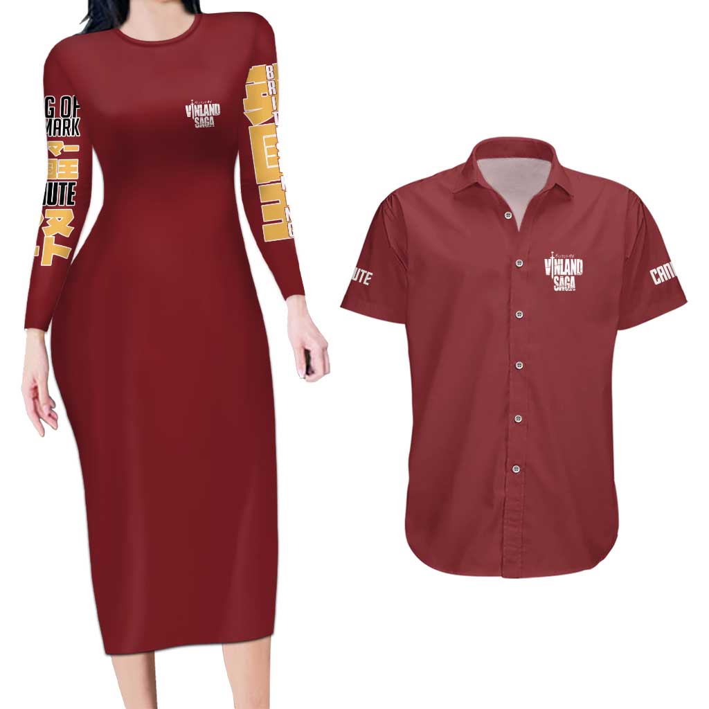 Canute Vinland Saga Couples Matching Long Sleeve Bodycon Dress and Hawaiian Shirt Japan Anime Style - The Mazicc