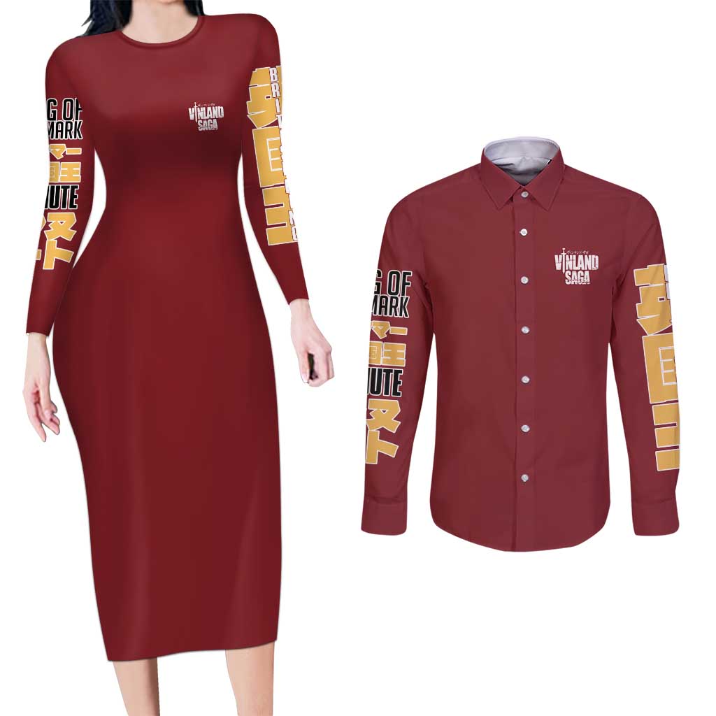 Canute Vinland Saga Couples Matching Long Sleeve Bodycon Dress and Long Sleeve Button Shirt Japan Anime Style - The Mazicc