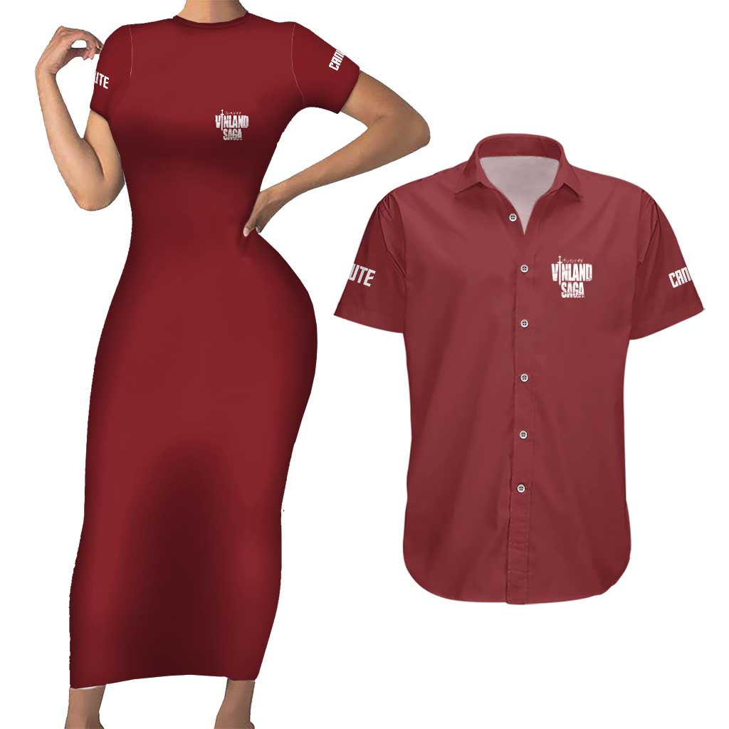 Canute Vinland Saga Couples Matching Short Sleeve Bodycon Dress and Hawaiian Shirt Japan Anime Style - The Mazicc