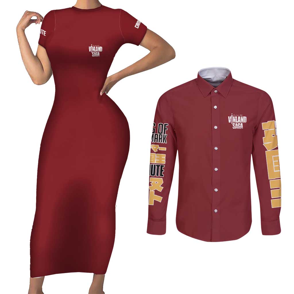 Canute Vinland Saga Couples Matching Short Sleeve Bodycon Dress and Long Sleeve Button Shirt Japan Anime Style - The Mazicc