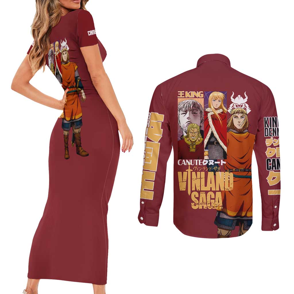 Canute Vinland Saga Couples Matching Short Sleeve Bodycon Dress and Long Sleeve Button Shirt Japan Anime Style - The Mazicc
