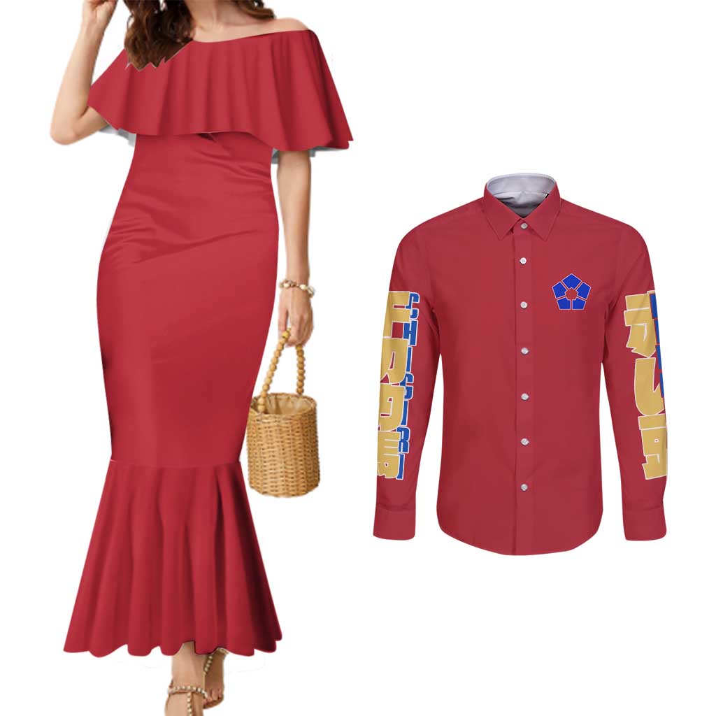 Hyoma Chigiri Blue Lock Couples Matching Mermaid Dress and Long Sleeve Button Shirt Japan Anime Style - The Mazicc