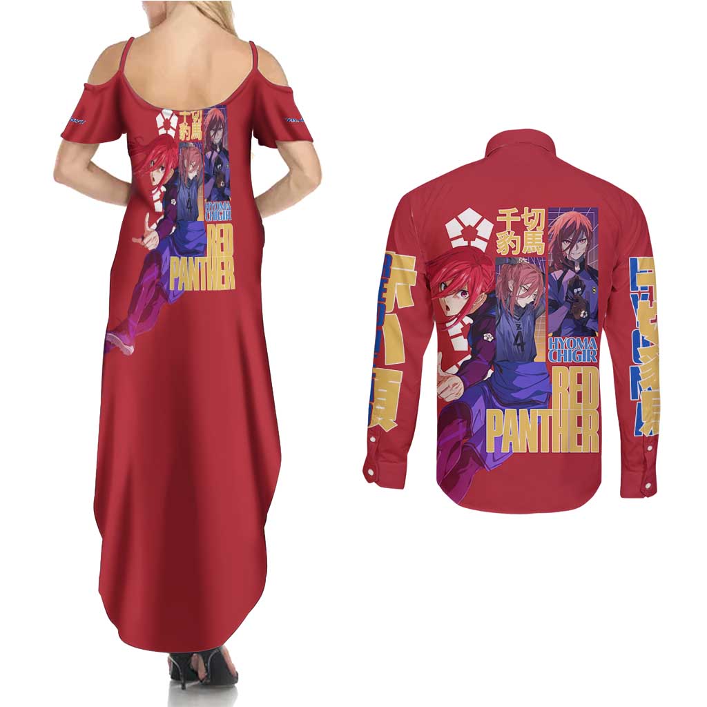Hyoma Chigiri Blue Lock Couples Matching Summer Maxi Dress and Long Sleeve Button Shirt Japan Anime Style - The Mazicc