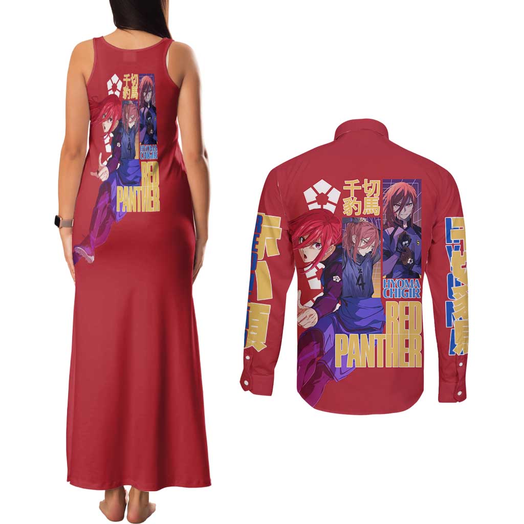Hyoma Chigiri Blue Lock Couples Matching Tank Maxi Dress and Long Sleeve Button Shirt Japan Anime Style - The Mazicc