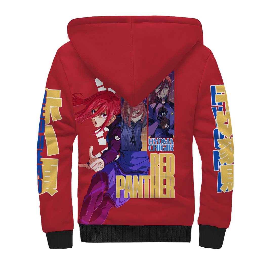Hyoma Chigiri Blue Lock Sherpa Hoodie Japan Anime Style - The Mazicc