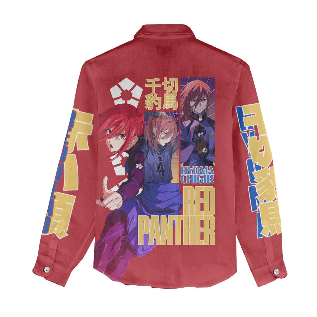 Hyoma Chigiri Blue Lock Women Casual Shirt Japan Anime Style - The Mazicc