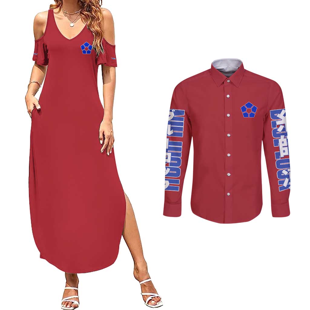 Itoshi Rin Blue Lock Couples Matching Summer Maxi Dress and Long Sleeve Button Shirt Japan Anime Style - The Mazicc