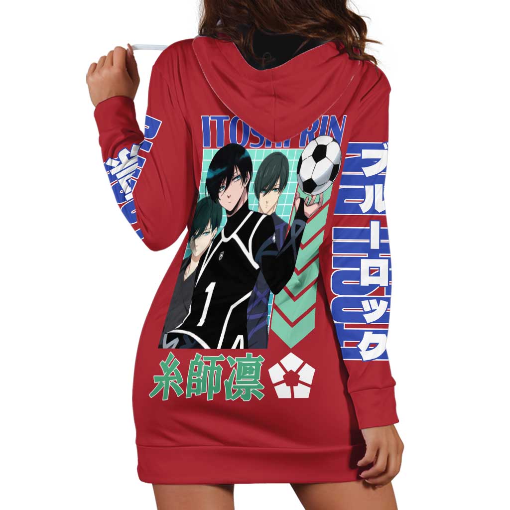 Itoshi Rin Blue Lock Hoodie Dress Japan Anime Style - The Mazicc