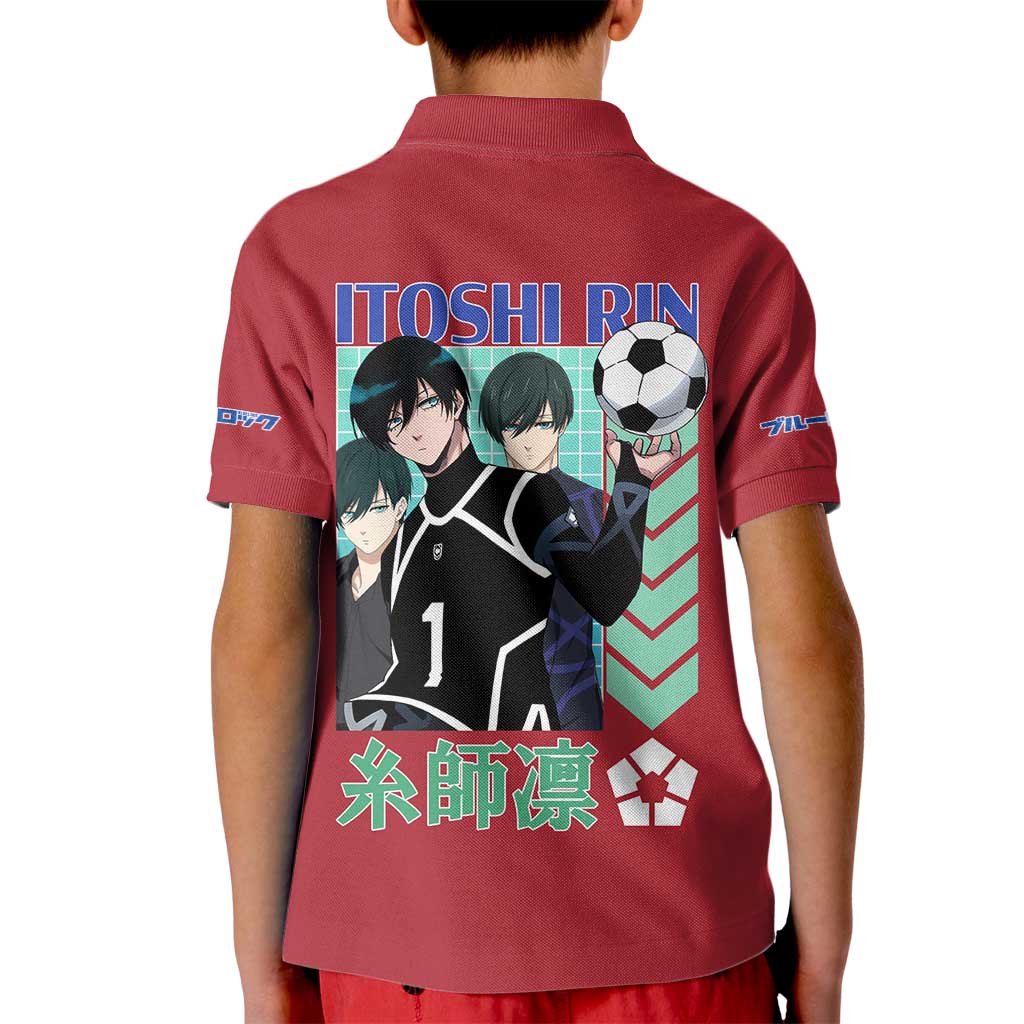 Itoshi Rin Blue Lock Kid Polo Shirt Japan Anime Style - The Mazicc