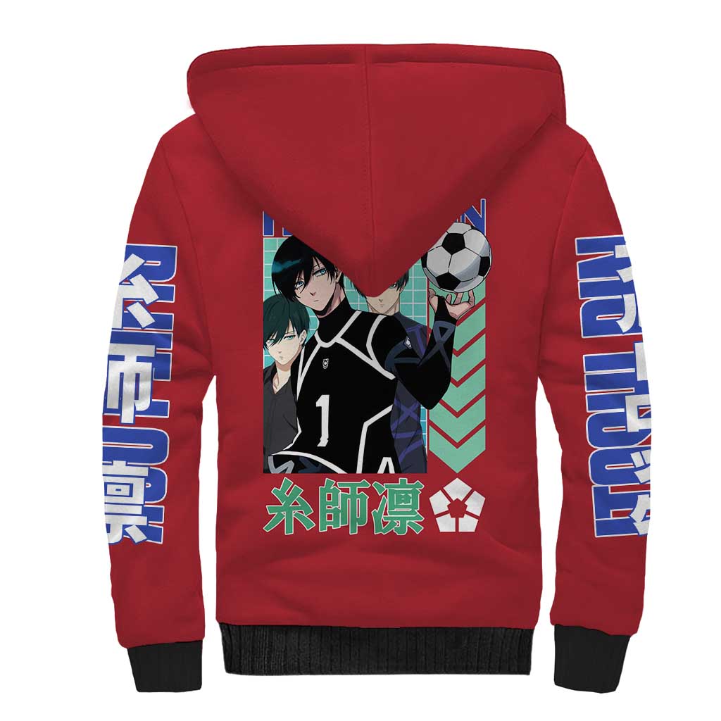 Itoshi Rin Blue Lock Sherpa Hoodie Japan Anime Style - The Mazicc