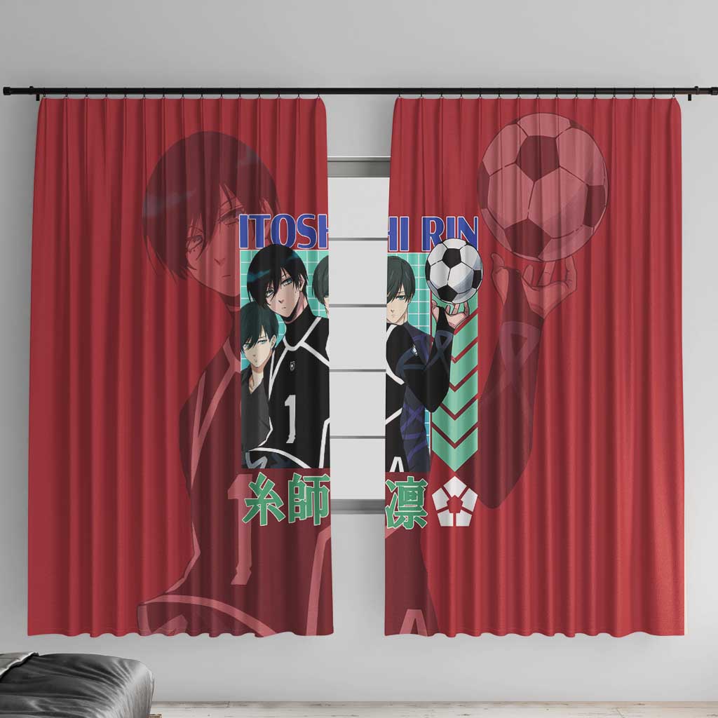 Itoshi Rin Blue Lock Window Curtain Japan Anime Style - The Mazicc