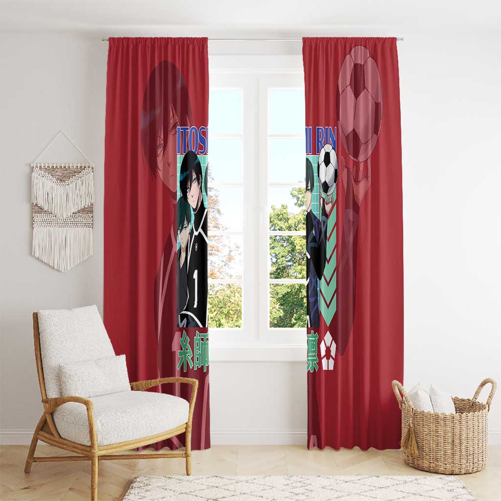 Itoshi Rin Blue Lock Window Curtain Japan Anime Style - The Mazicc