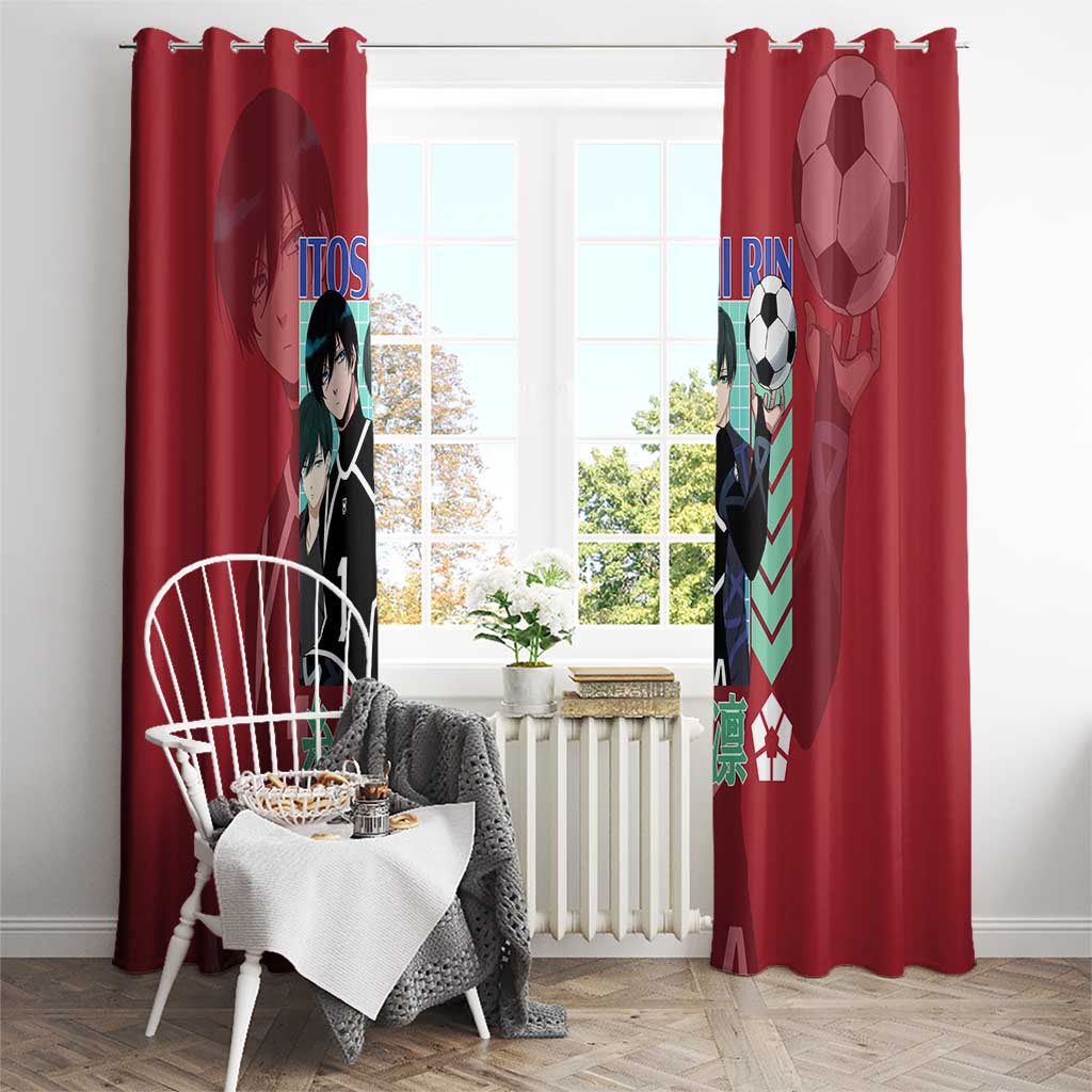Itoshi Rin Blue Lock Window Curtain Japan Anime Style - The Mazicc