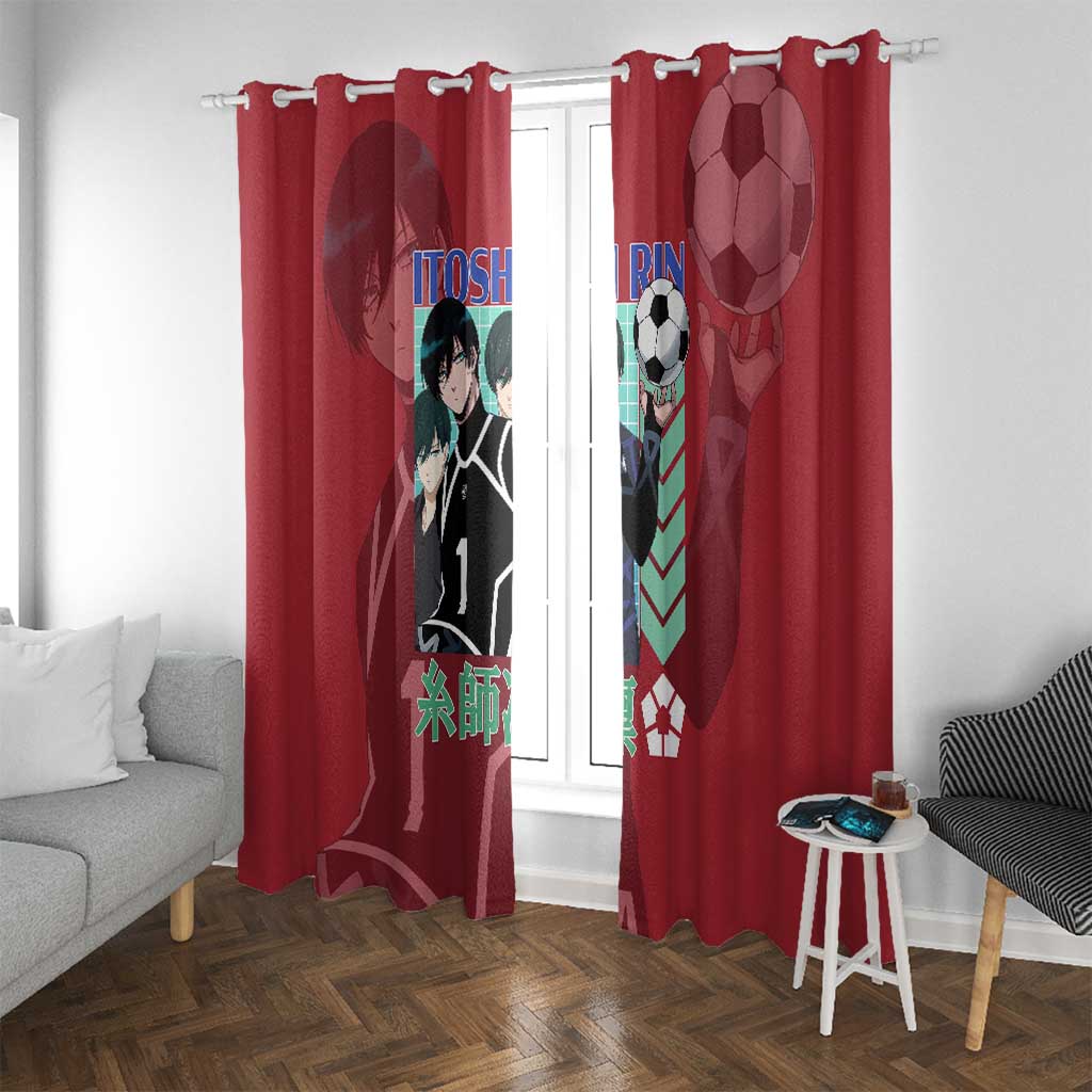 Itoshi Rin Blue Lock Window Curtain Japan Anime Style - The Mazicc