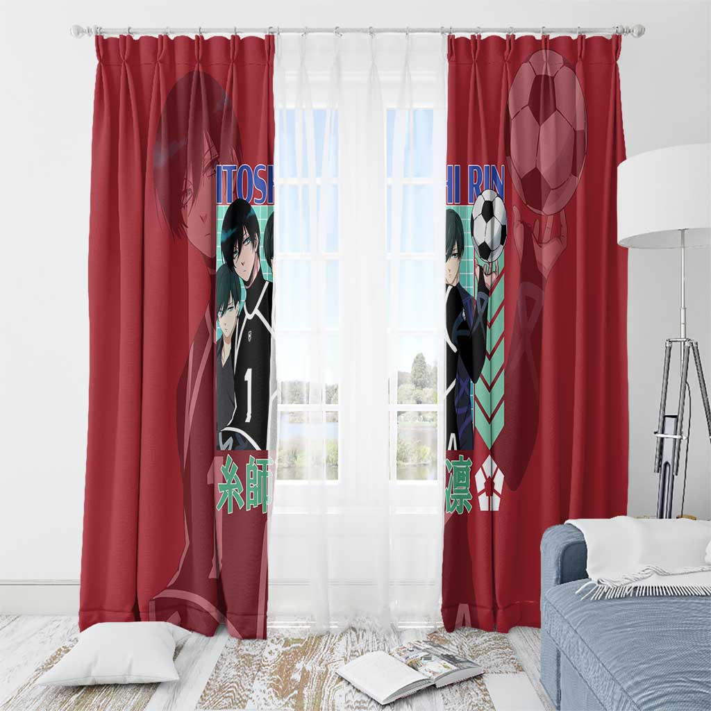 Itoshi Rin Blue Lock Window Curtain Japan Anime Style - The Mazicc