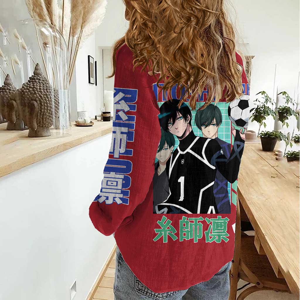 Itoshi Rin Blue Lock Women Casual Shirt Japan Anime Style - The Mazicc