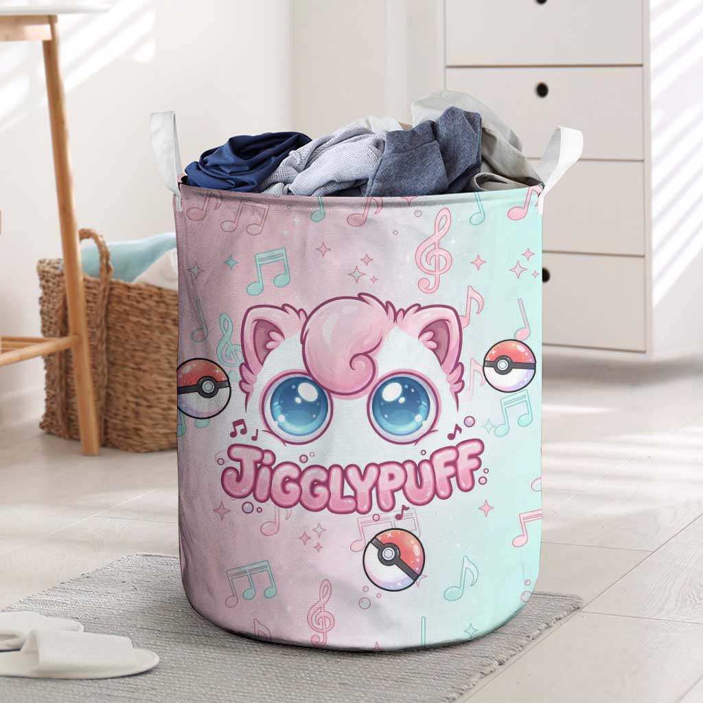 Jigglypuff Laundry Basket Pastel Melody Pop Art