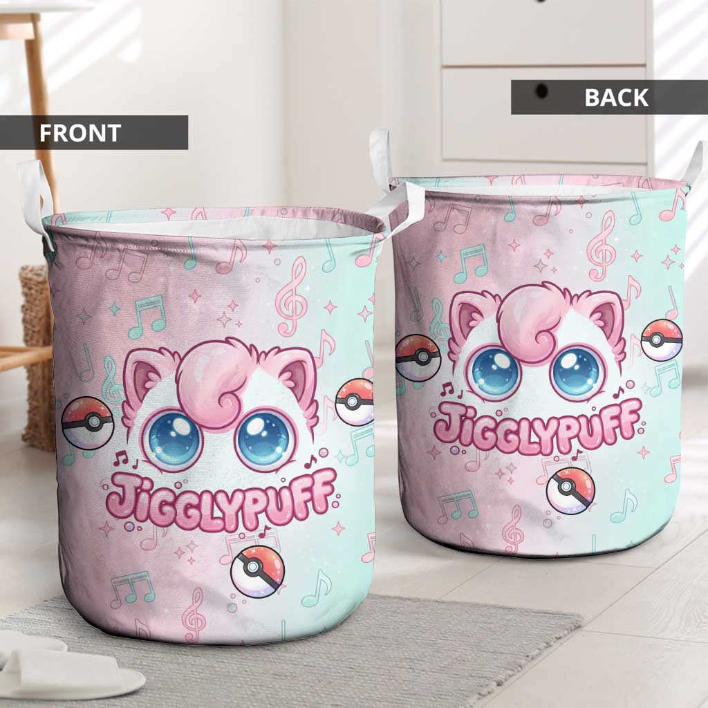 Jigglypuff Laundry Basket Pastel Melody Pop Art