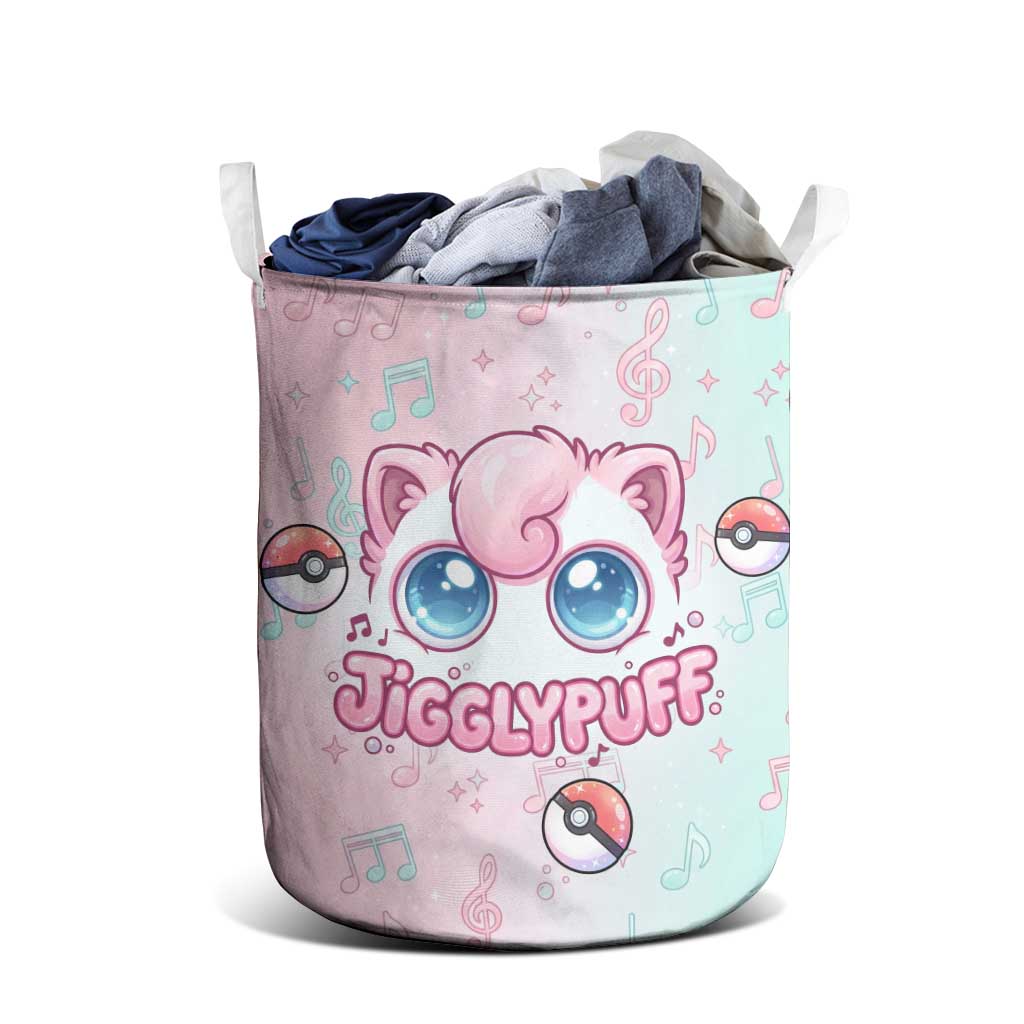 Jigglypuff Laundry Basket Pastel Melody Pop Art