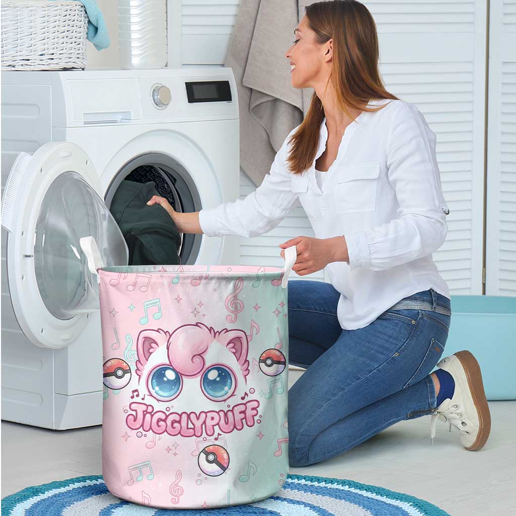 Jigglypuff Laundry Basket Pastel Melody Pop Art