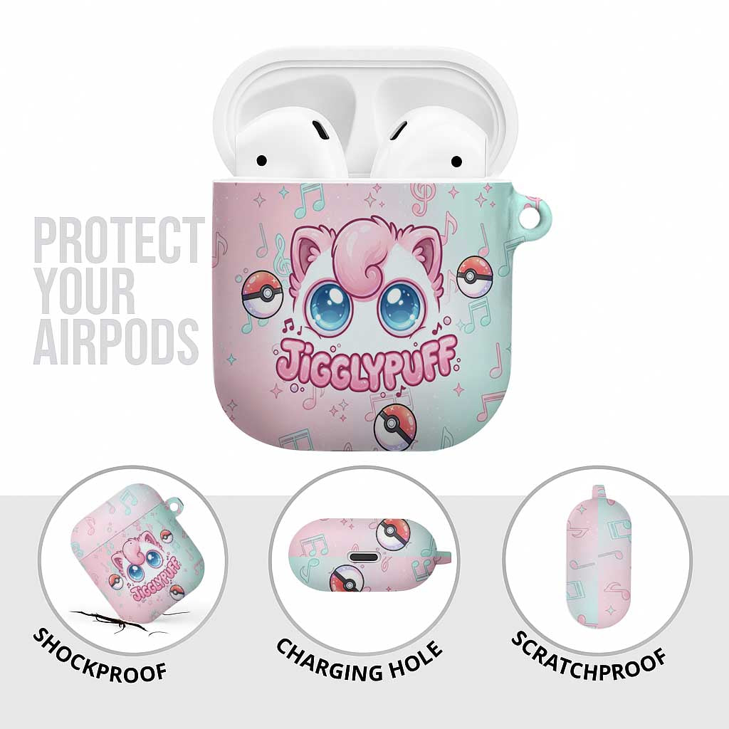 Jigglypuff AirPods Case Pastel Melody Pop Art