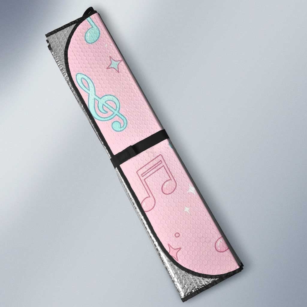 Jigglypuff Auto Sun Shade Pastel Melody Pop Art