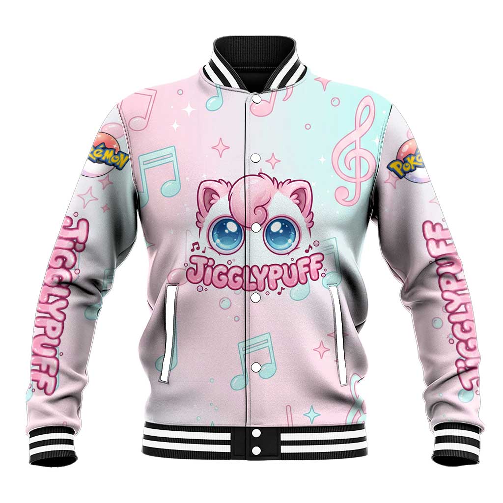 Jigglypuff Baseball Jacket Pastel Melody Pop Art