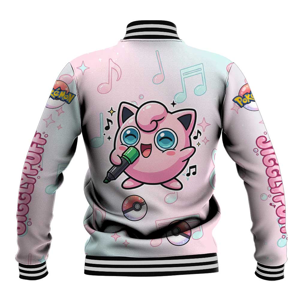 Jigglypuff Baseball Jacket Pastel Melody Pop Art